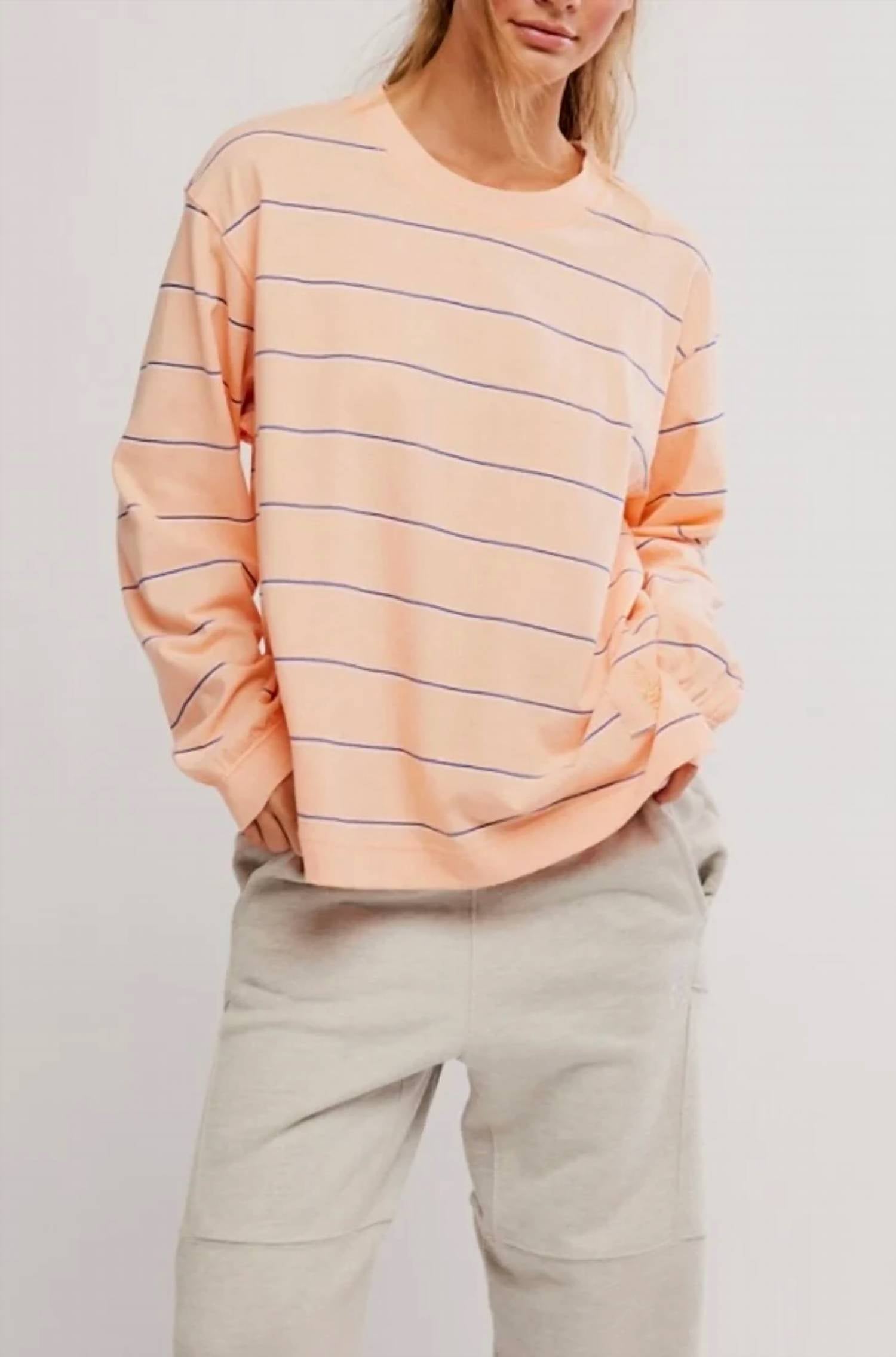 Free People - Printed Hustle Layer Long Sleeve Top