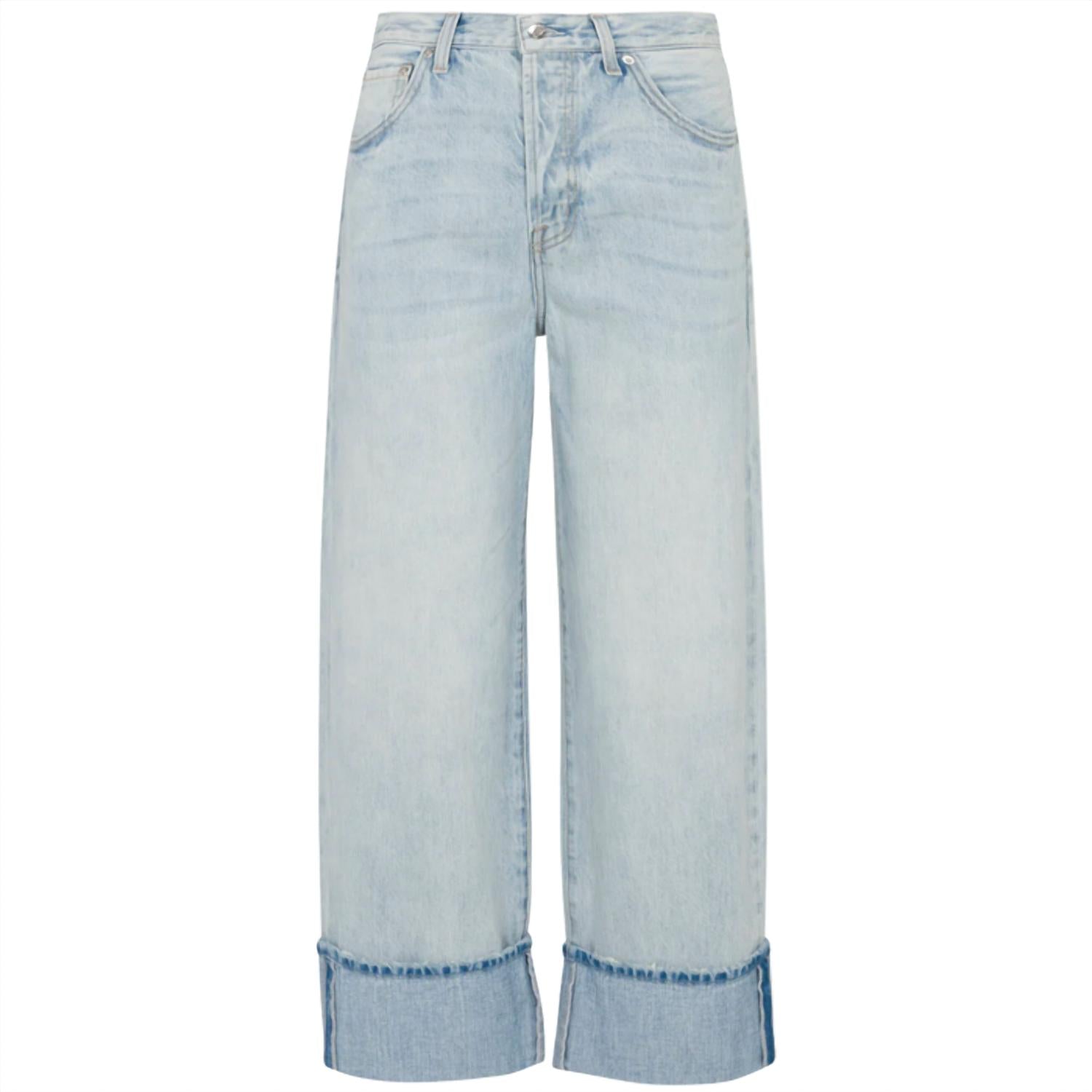 PISTOLA Ryder Cuffed Straight Jean in sunrise - women's jeans - view 8