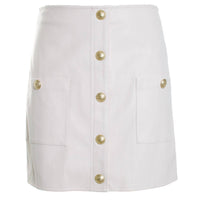 L'Agence - Women's Truman Mini Skirt With Snaps