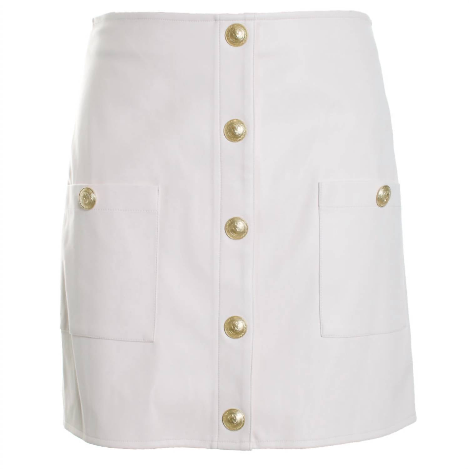 L'Agence - Women's Truman Mini Skirt With Snaps