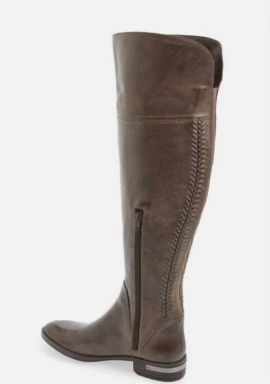 Vince Camuto - Women's Distressed Look Over The Knee Leather Riding Boots