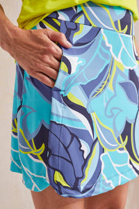 Tribal - Printed Pull On Skort With Rounded Hem