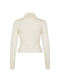 The Garment Bergen Turtleneck Blouse in cream - women's blouse - view 6