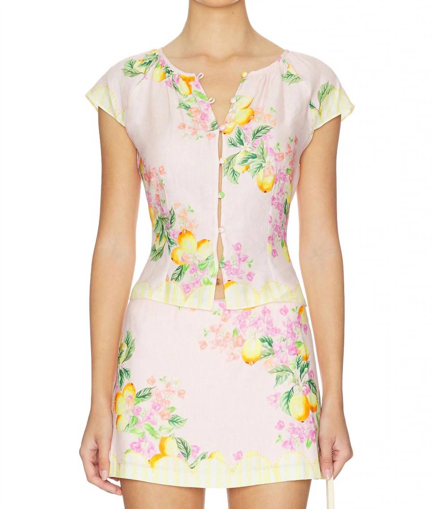 Amanda Uprichard - Pinto Cap Sleeve Top