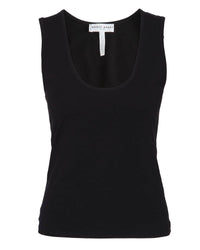APIECE APART Uri Low-cut Tank Top in black - women's tank top - view 4