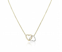 Diana M Jewels - 0.35 Cts Double Heart Diamond Pendant