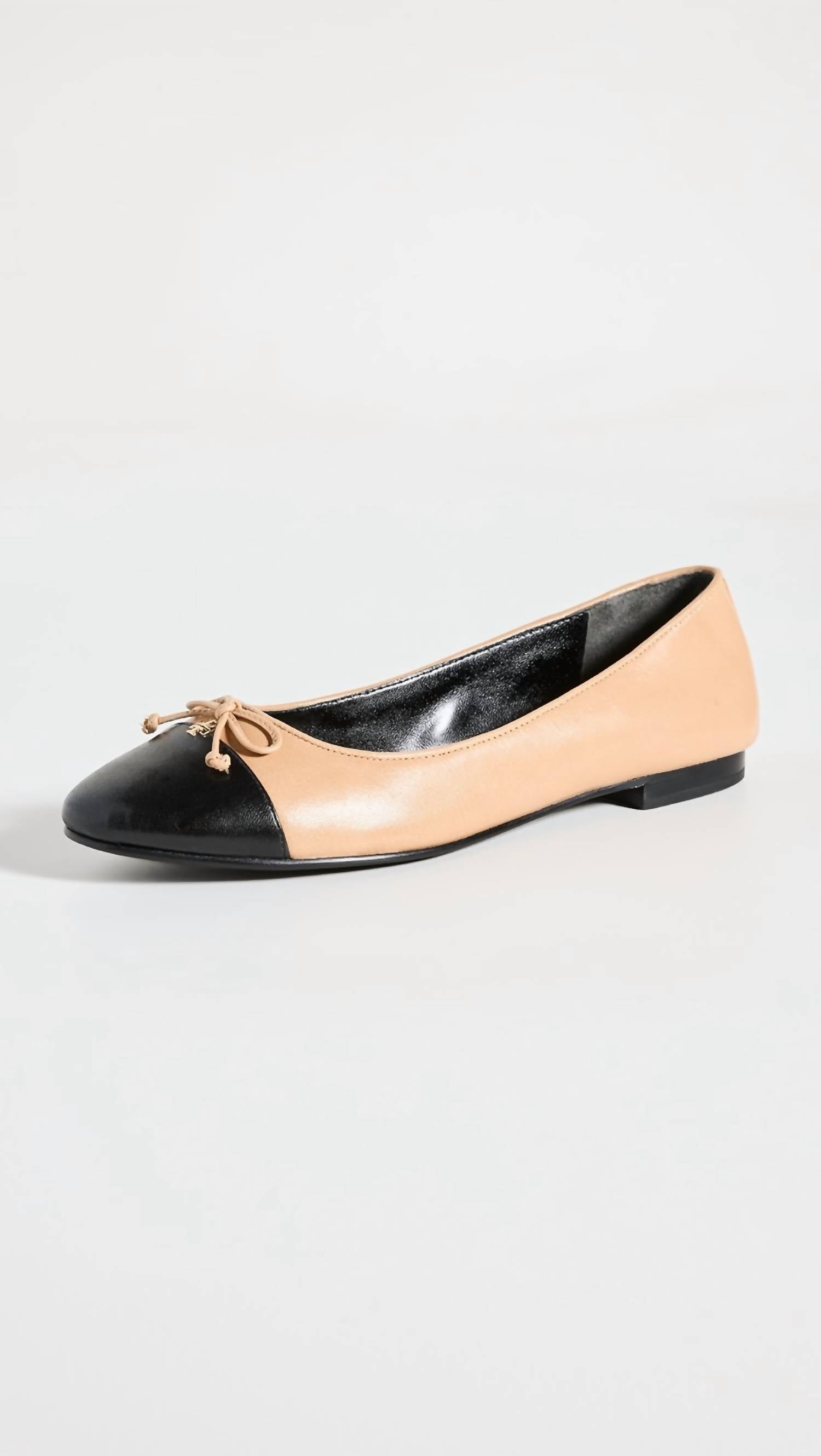 TORY BURCH Women's Cap Toe Ballet Flats in ginger shortbread - women's flats - view 5
