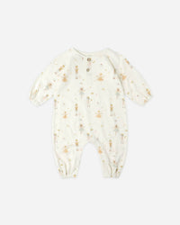 Rylee + Cru Henley Jumpsuit in nutcracker - kids' item - alternate view