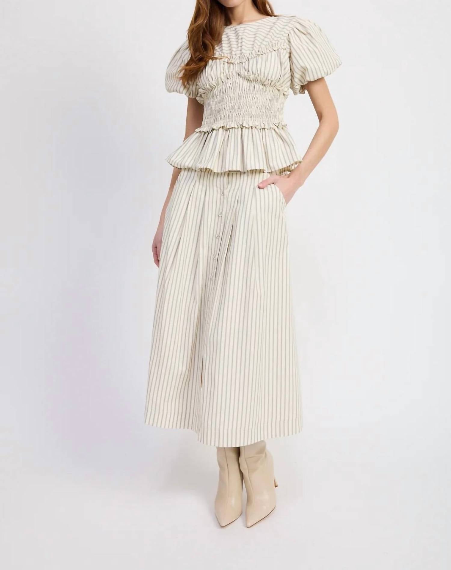 En Saison - Azra Midi Skirt