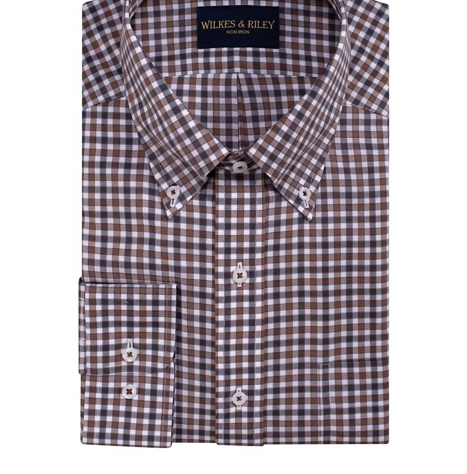 Wilkes & Riley - Men's Twill Check Button-down Shirt
