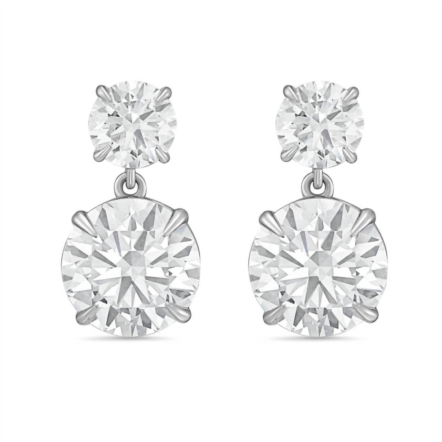 Diana M Jewels - Women's Round Lab-grown Diamond Stud Earrings (25.72 Tcw) - Signature