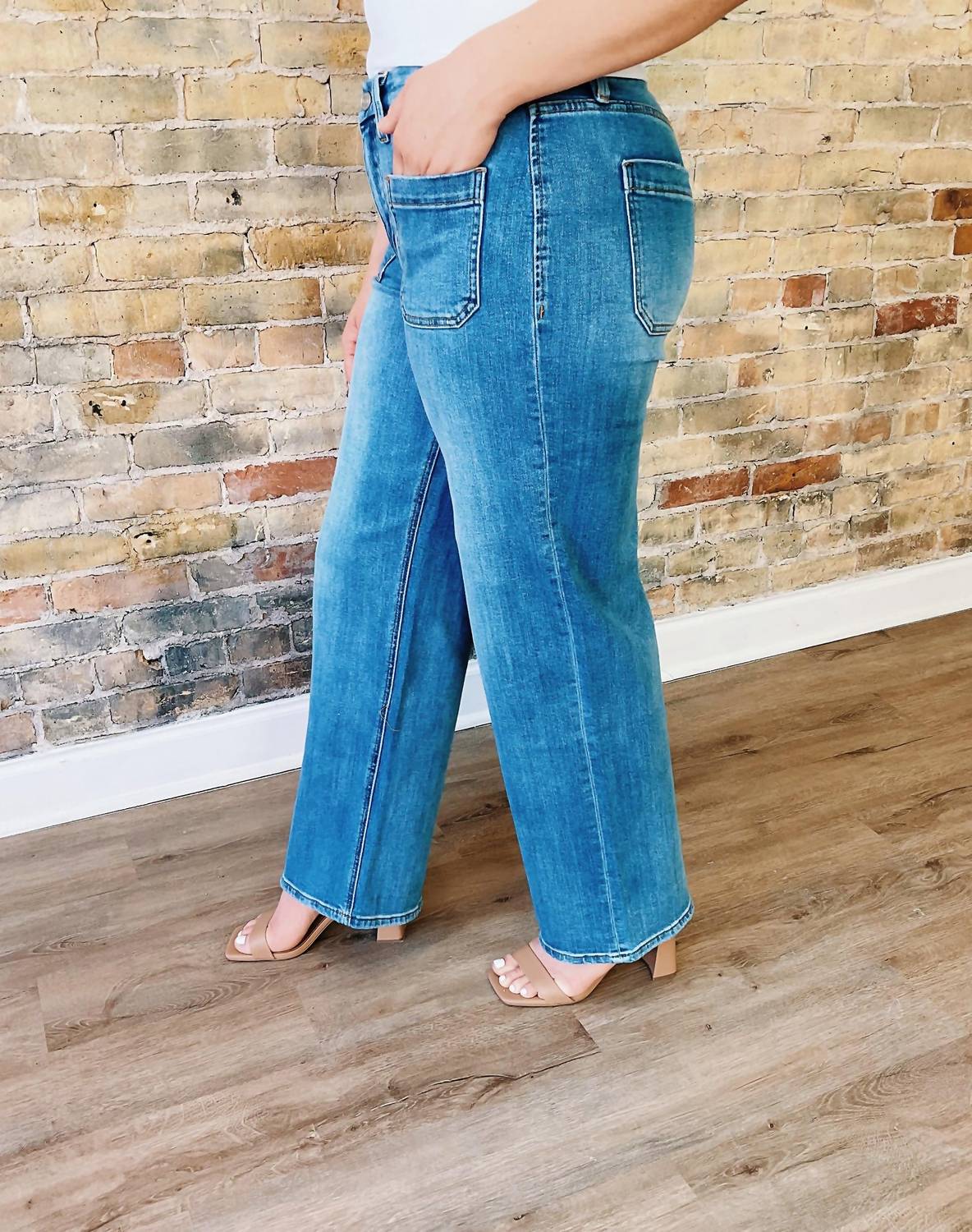 Vervet By Flying Monkey - Nova Wide Leg Jeans