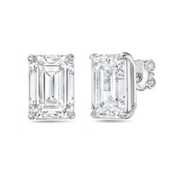Diana M Jewels - 1.5 Cts Lab Grown Emerald Cut Stud Earrings