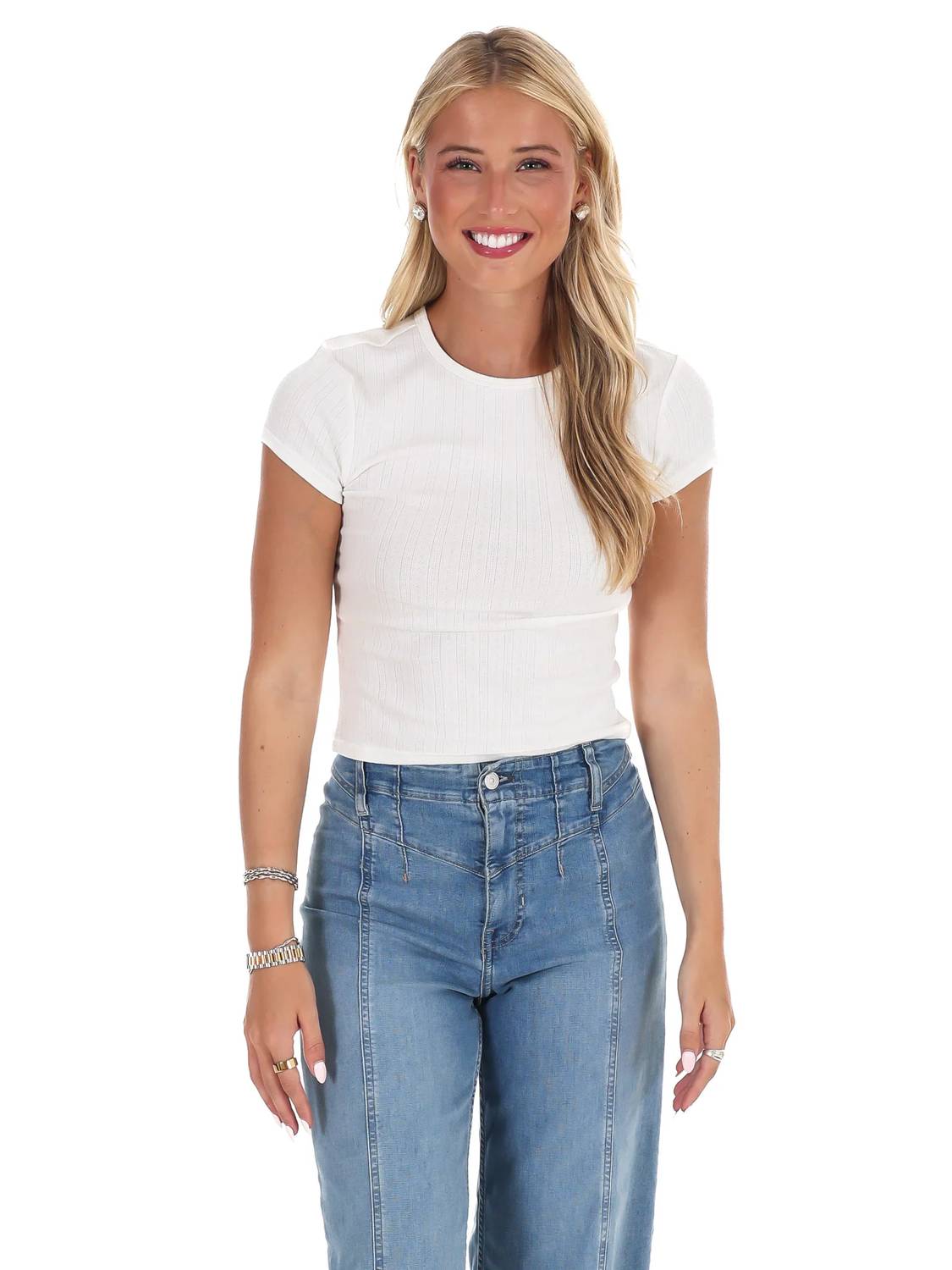 Free People - Women's Wait A Minute Baby Tee