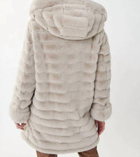 Joseph Ribkoff - FAUX FUR HOODED COAT