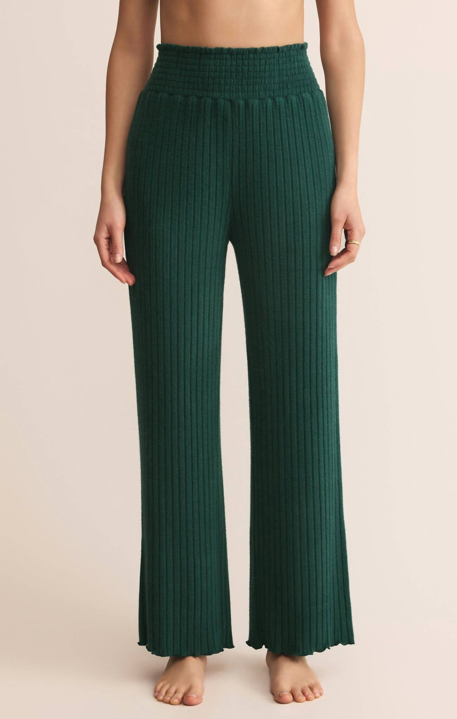 Z Supply - Dawn Smocked Straight Leg Pants