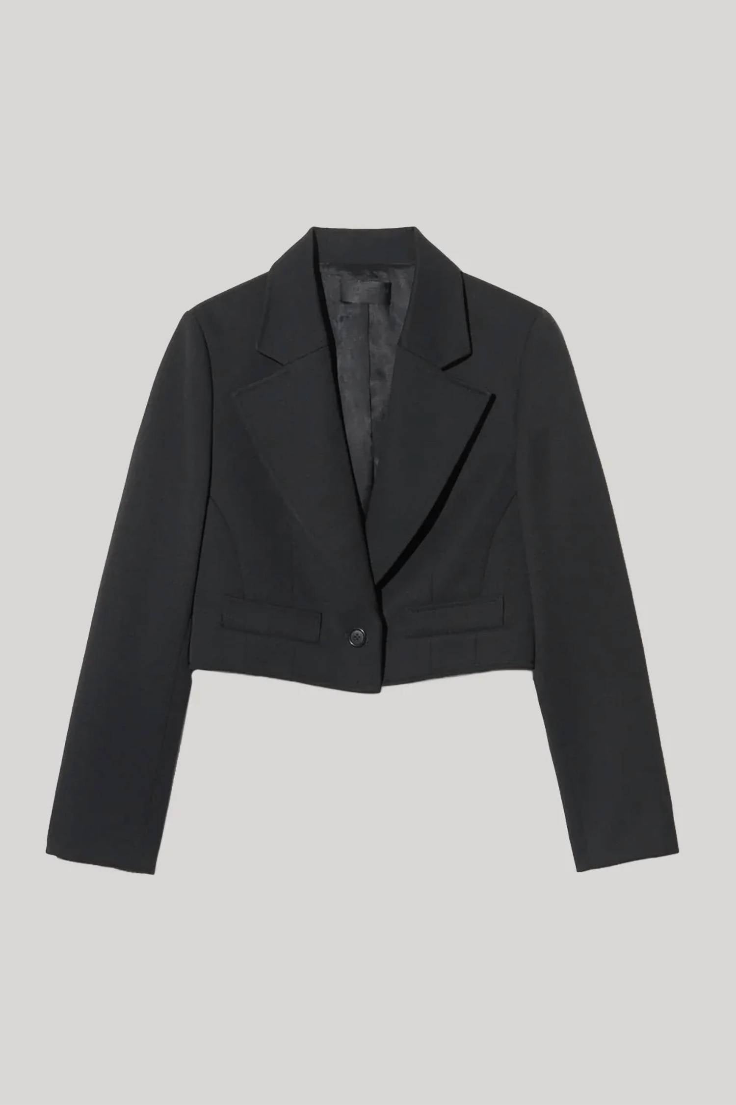 Nili Lotan - Belino Cropped Wool Jacket