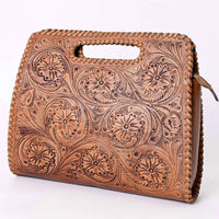 American Darling - Women's Hand-tooled And Painted Leather Clutch Bag