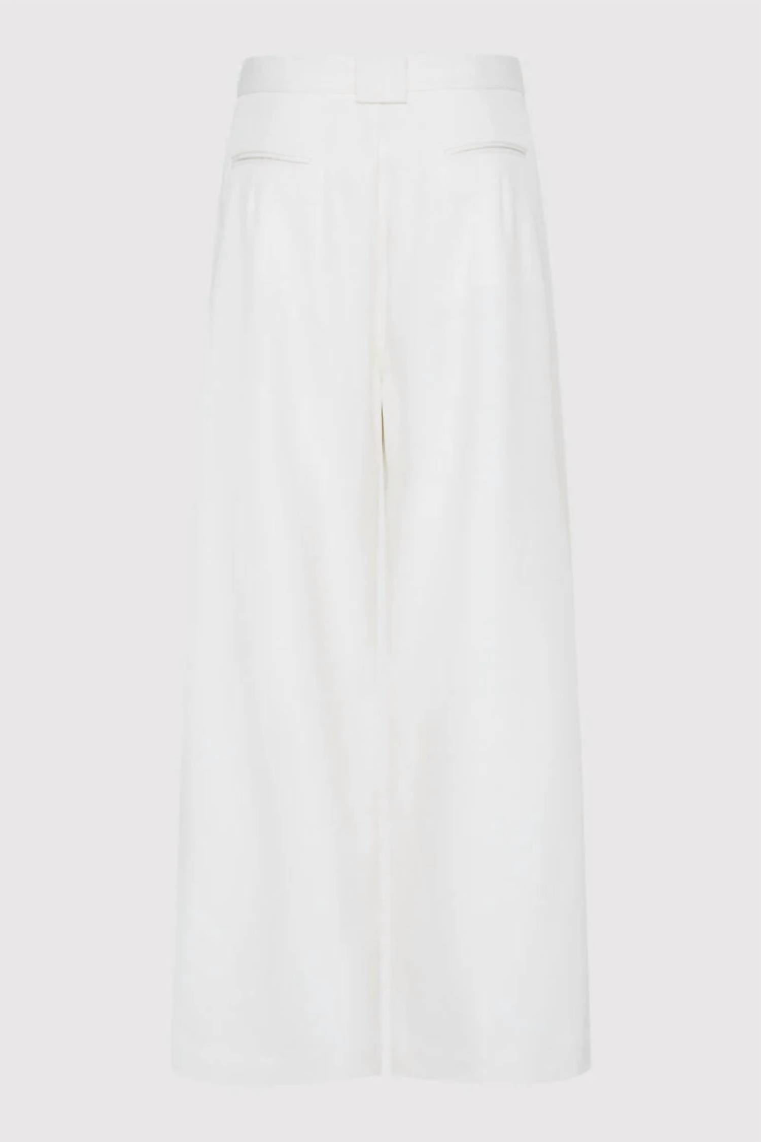St. Agni - Twill Wide Leg Pleat Pants