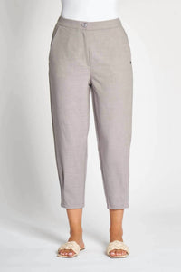 Zhrill Zhborda Ankle Length Pants in grey - women's pants