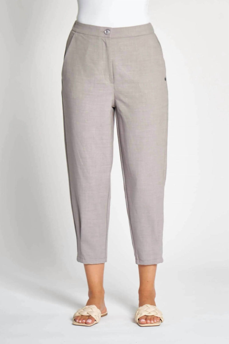 Zhrill Zhborda Ankle Length Pants in grey - women's pants