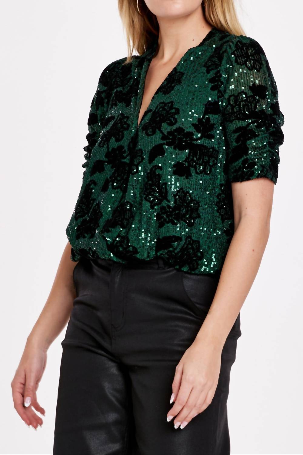 Dear John Denim - Yazmine Sequin Wrap Top