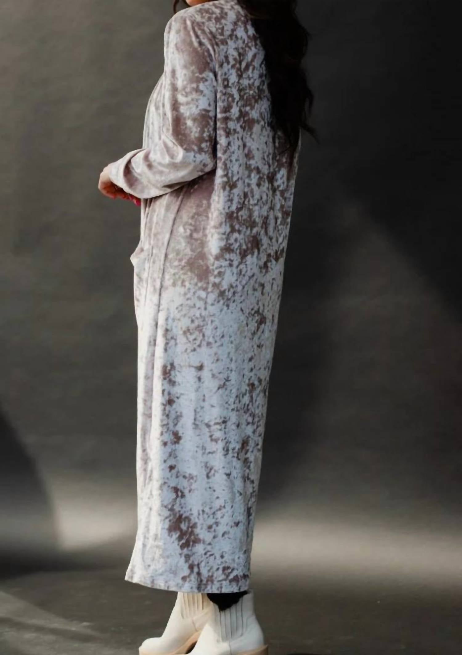 Panache Apparel - Make A Statement Velvet Duster Cardigan