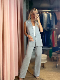Aurora - Carly Striped Vest and Pants Set