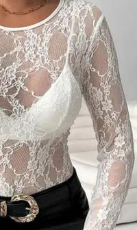 Miss Sparkling - Chrissy Floral Lace Top