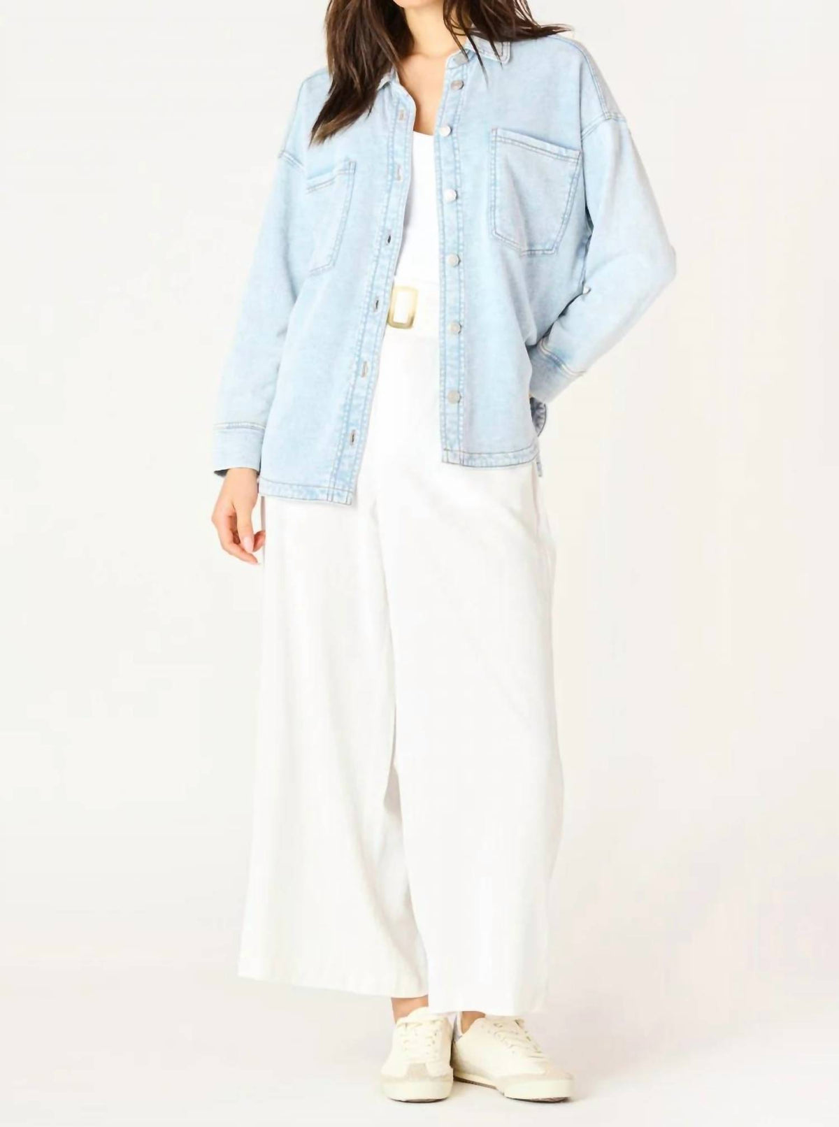 Dex - Long Sleeve Knit Denim Jacket