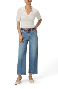 Paige - Sasha High Waist Ankle Wide Leg Jeans