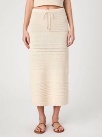 French Connection - Nellis Cotton Side Slit Skirt