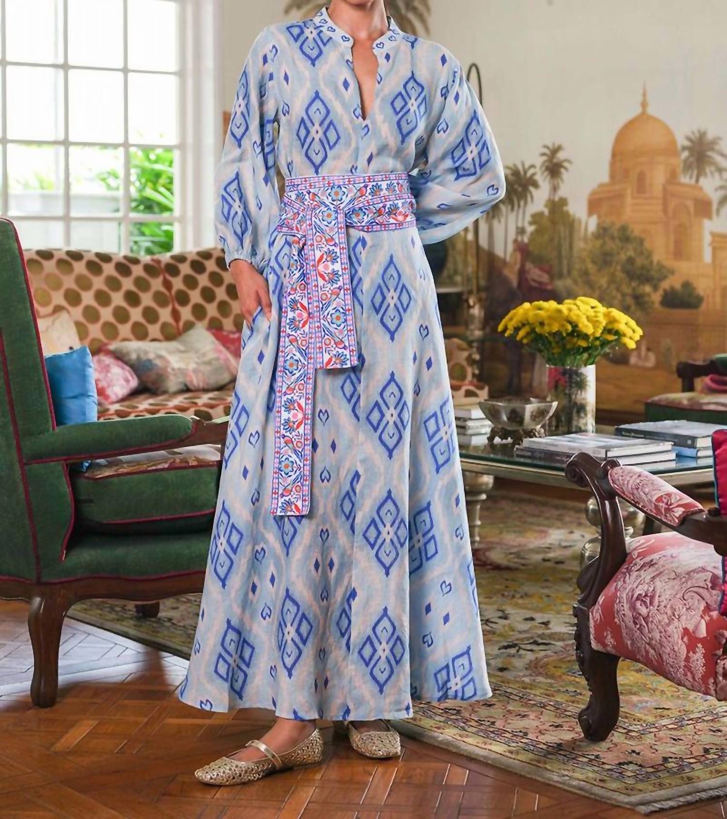 Nimo With Love - Marigold Linen Maxi Dress