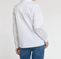 Hinson Wu - Gabrielle Long Sleeve Pintuck Detail Top