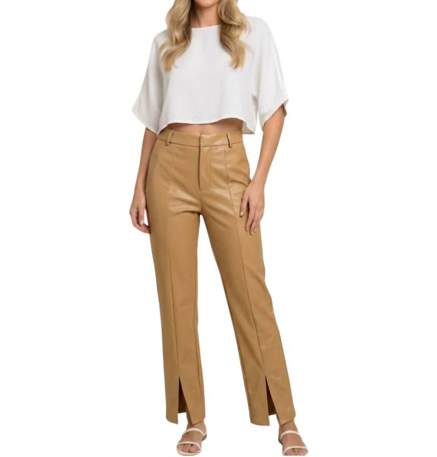 Entro - Vegan Leather Pants