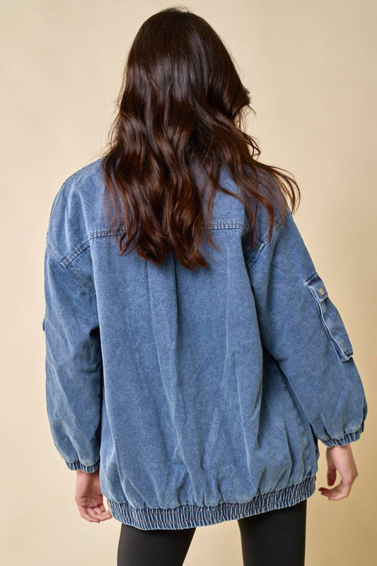 Blue Blush - Oversized Jacket