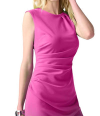 Joseph Ribkoff - Scuba Crepe Sheath Dress with Pleats