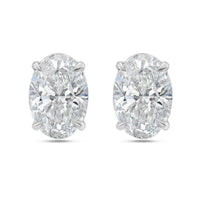 Diana M Jewels - 1.5 Cts Lab Grown Oval Cut Stud Earrings