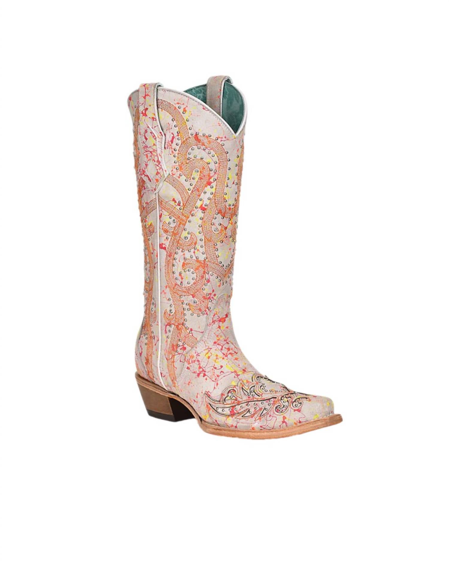 Corral - Women's Neon Black Light Snip Toe Boots