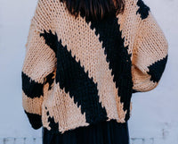 Elan - Chunky Knit Stripe Cardigan