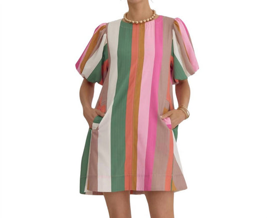 Entro - Bubble Sleeve Dress