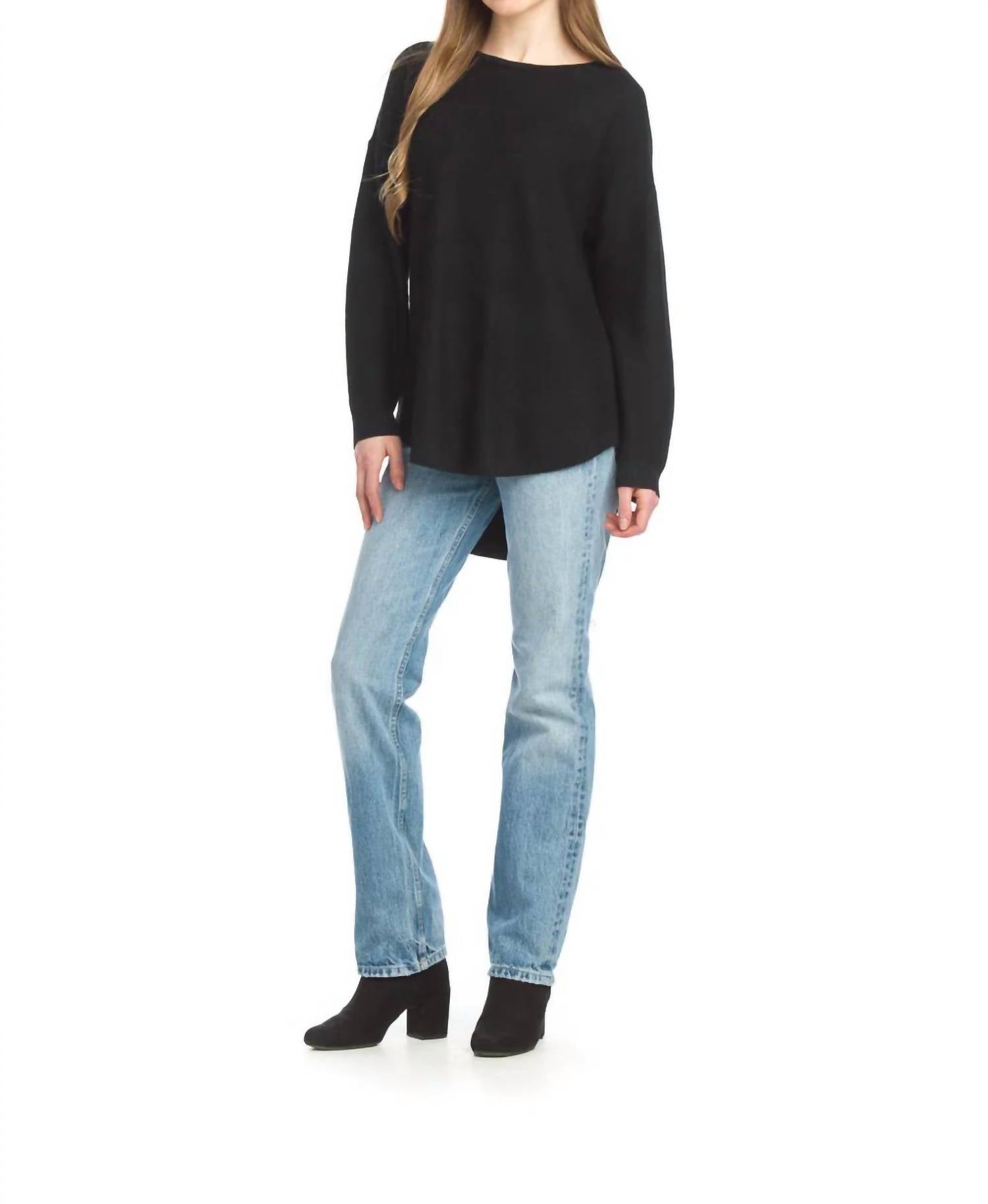 Papillon - Wool Blend Shirt Hem Sweater