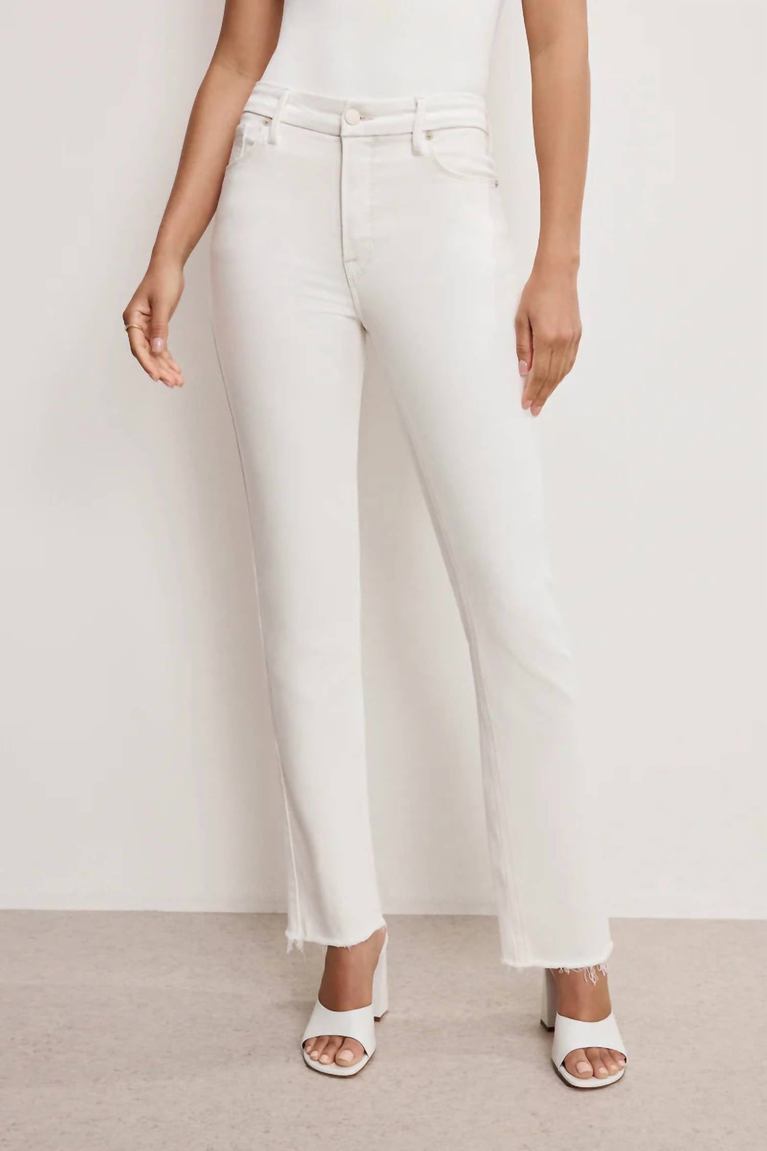 Good American - Soft Tech Good Icon Straight Jeans