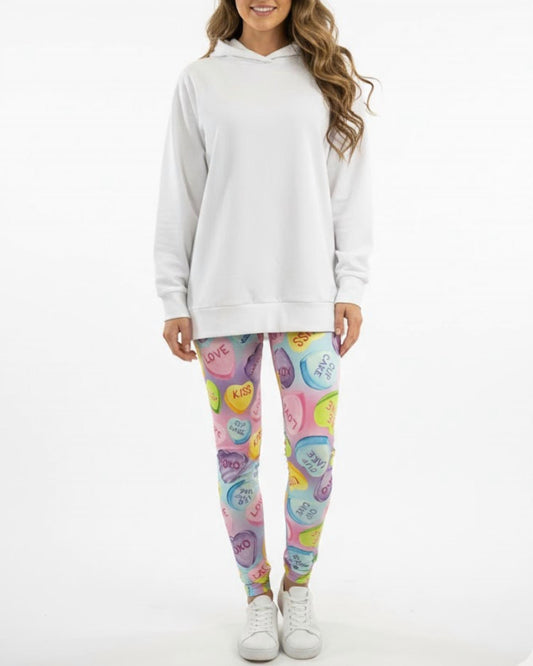 Bubbabeans - Conversation Hearts Leggings