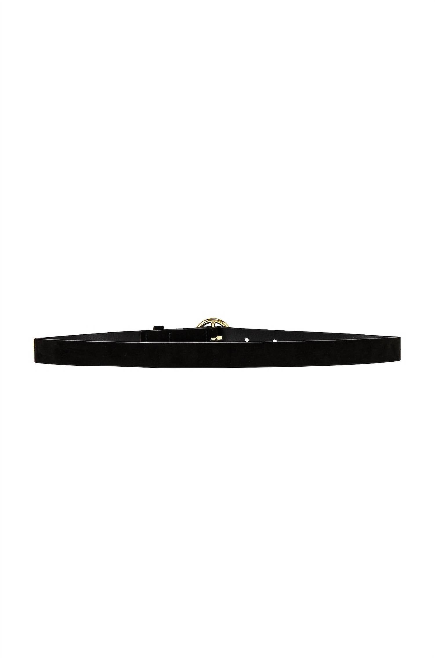 FRAME Le Petit Circle Belt in noir - women's accessory - detail view