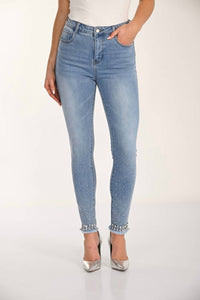 Frank Lyman - High-waisted Skinny Jeans