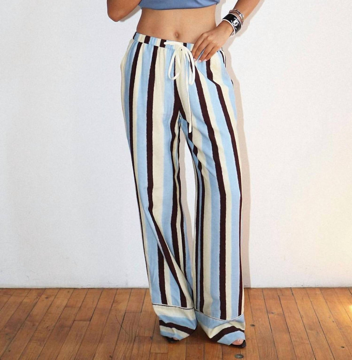 Bailey Rose - Diagonal Stripe Pants