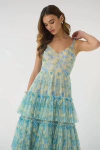Hutch - Madi Tiered Tulle Maxi Gown