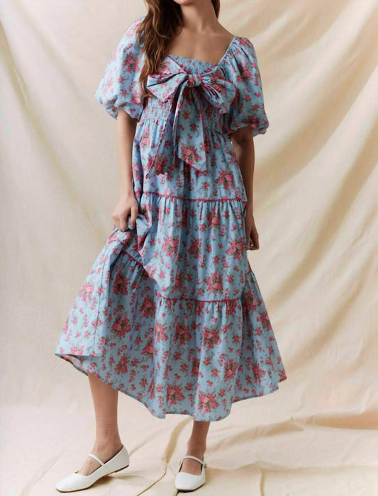 Peach Love - Front Tied Maxi Dress