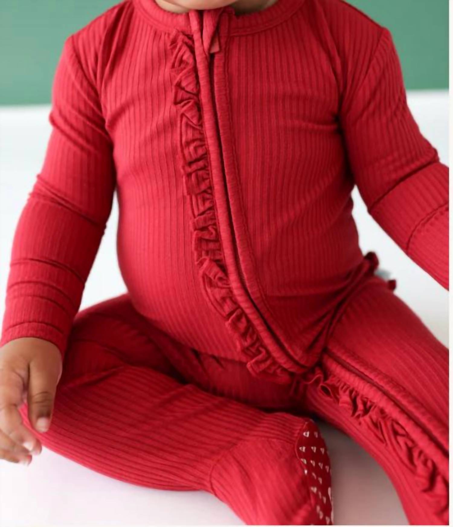 Posh Peanut - Footie Ruffled Zippered One Piece
